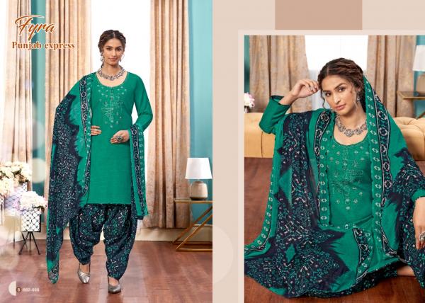 Fyra Punjab Express 2 Cotton Fancy Embroidery Salwar 